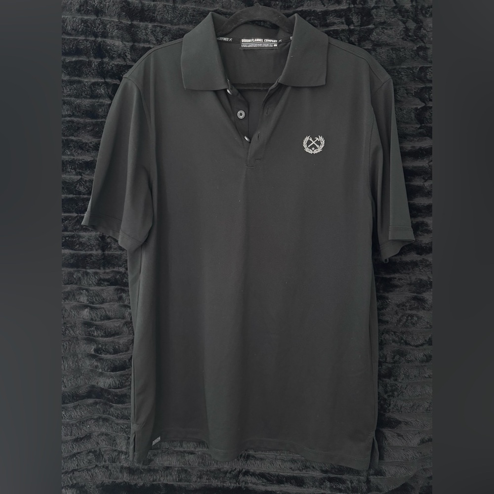 DIXXON Black Polo Shirt with Emblem